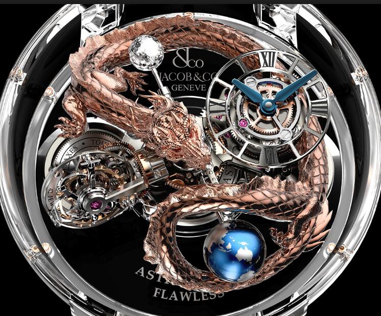 Jacob & Co Replica watch Grand Complication Masterpieces Astronomia Dragon AT125.80.DR.SD.B